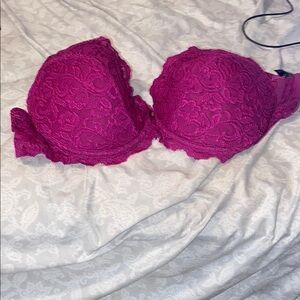 Smart & Sexy Lace Underwire Bra - Magenta